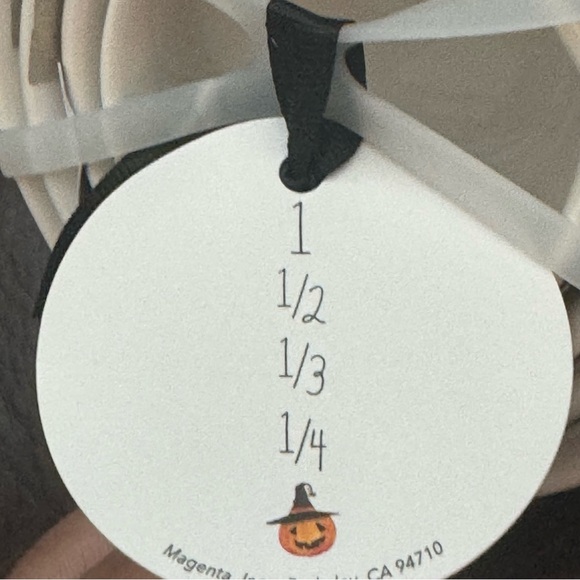Rae Dunn Pumpkin Witch Halloween Measuring Cup Set - Picture 6 of 8